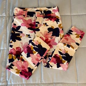 Old Navy Floral Pixie Pants